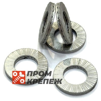 Шайба увеличенная М20 DIN 25201 Nord-Lock SP оцинкованная сталь